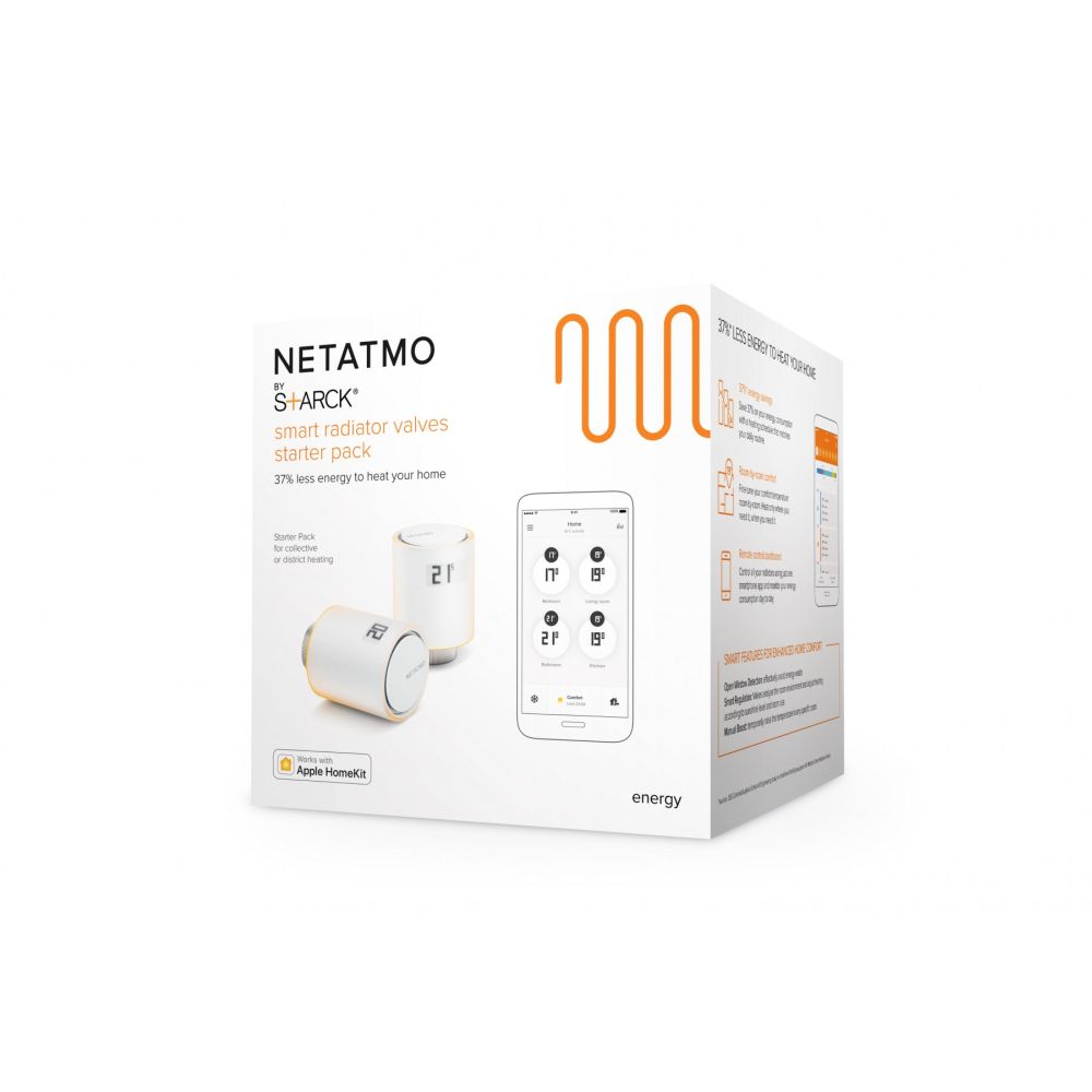 Radiátorové termohlavice Netatmo - startovací balíček